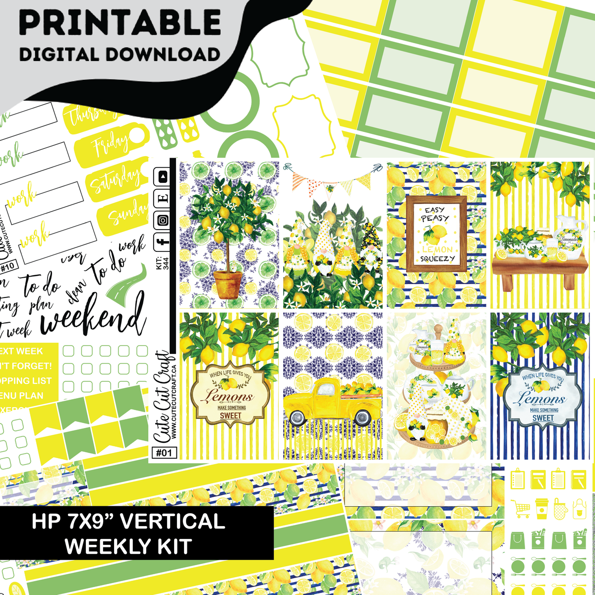 Lemon Drop #344 || CHP Vertical Kit [PRINTABLE]