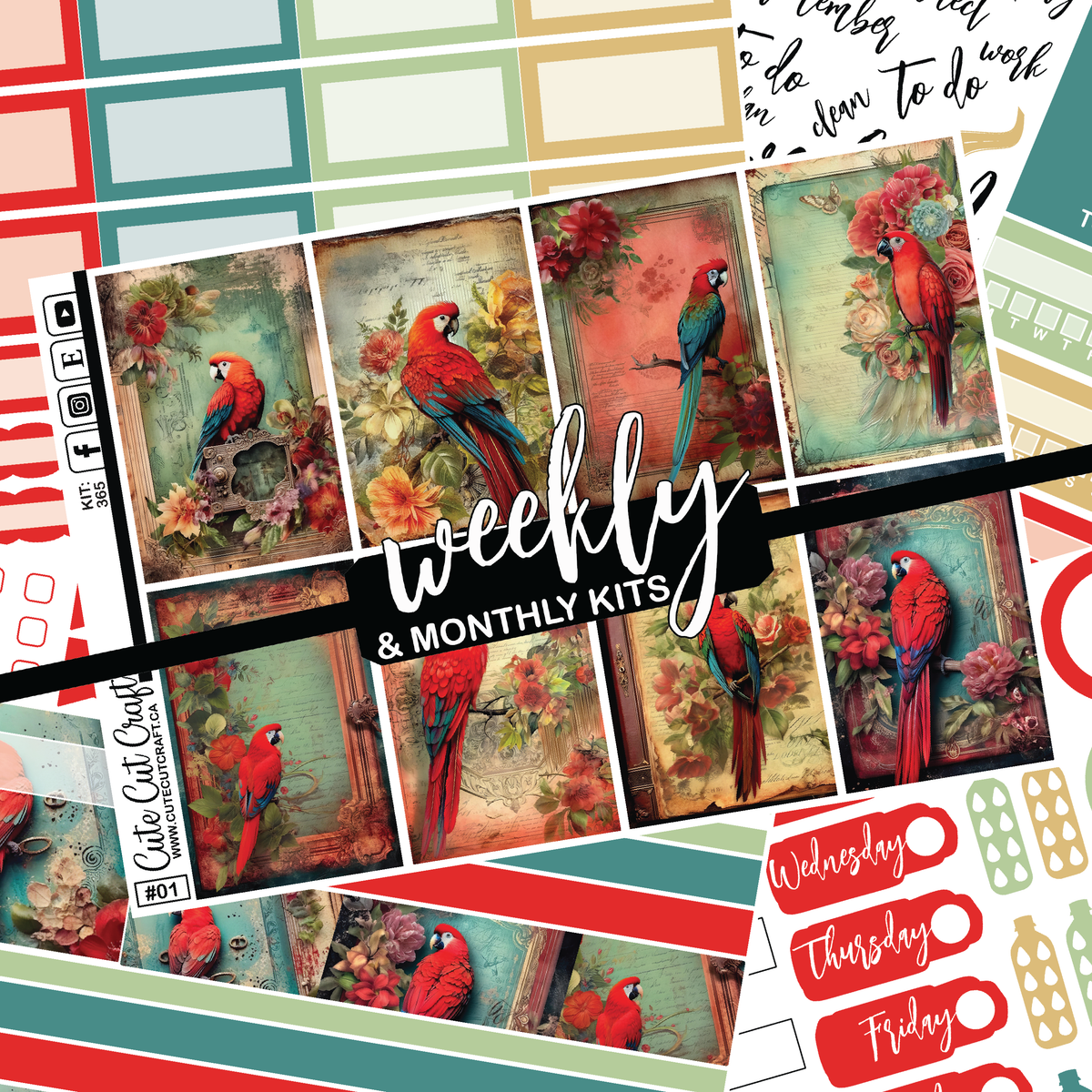 Red Parrot #365  || Classic HP Weekly & Monthly