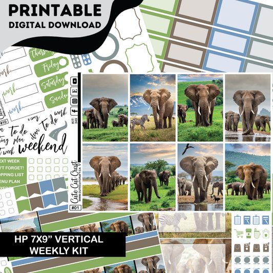 Elephant Expedition #349 || CHP Vertical Kit [PRINTABLE]