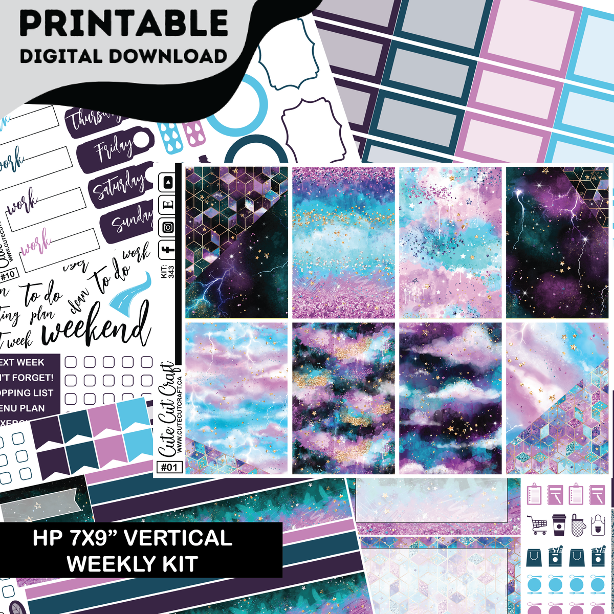 Sugar Rush #343 || CHP Vertical Kit [PRINTABLE]