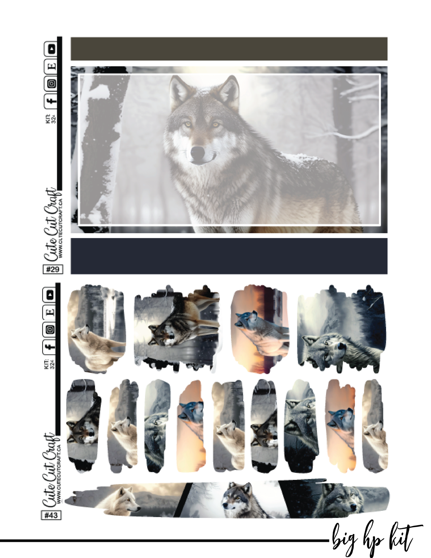 Winter Wolf #324 || Big HP [PRINTABLE]