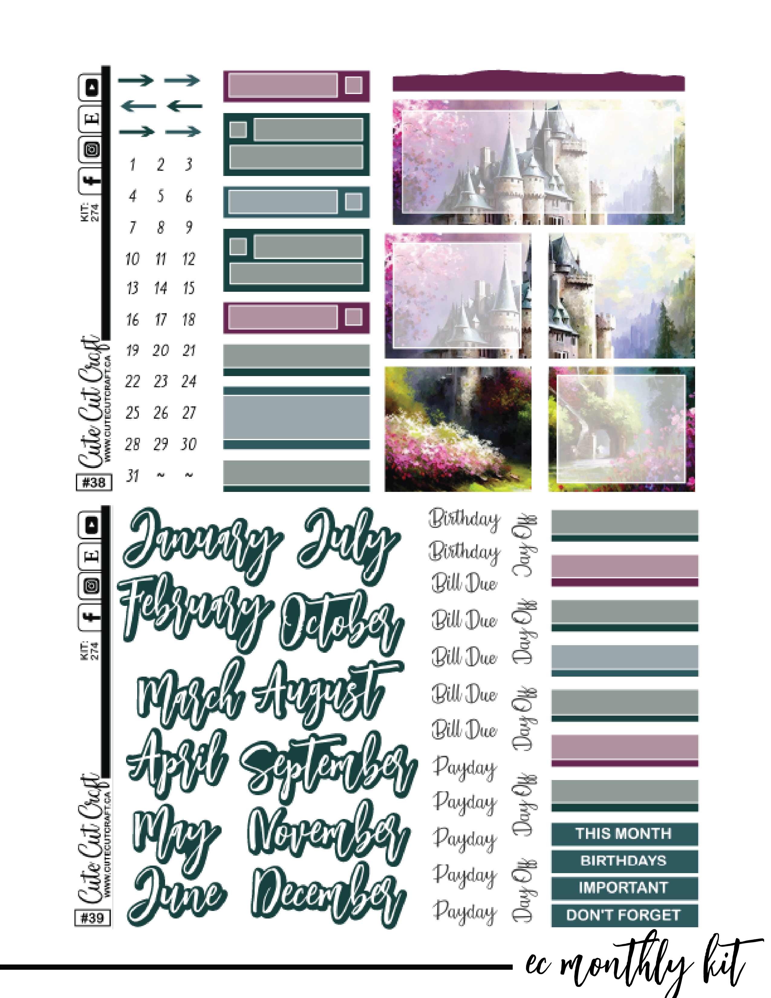 Dream Castle #274 || ECLP Kit [PRINTABLE]