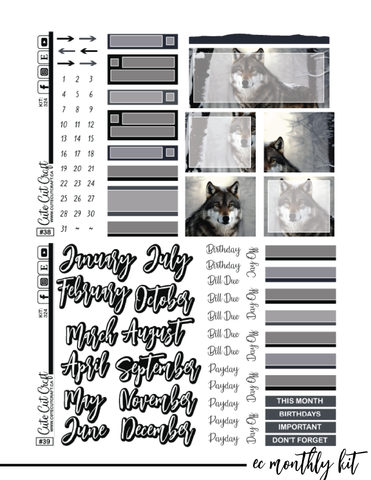 Winter Wolf #324 || ECLP Kit [PRINTABLE]