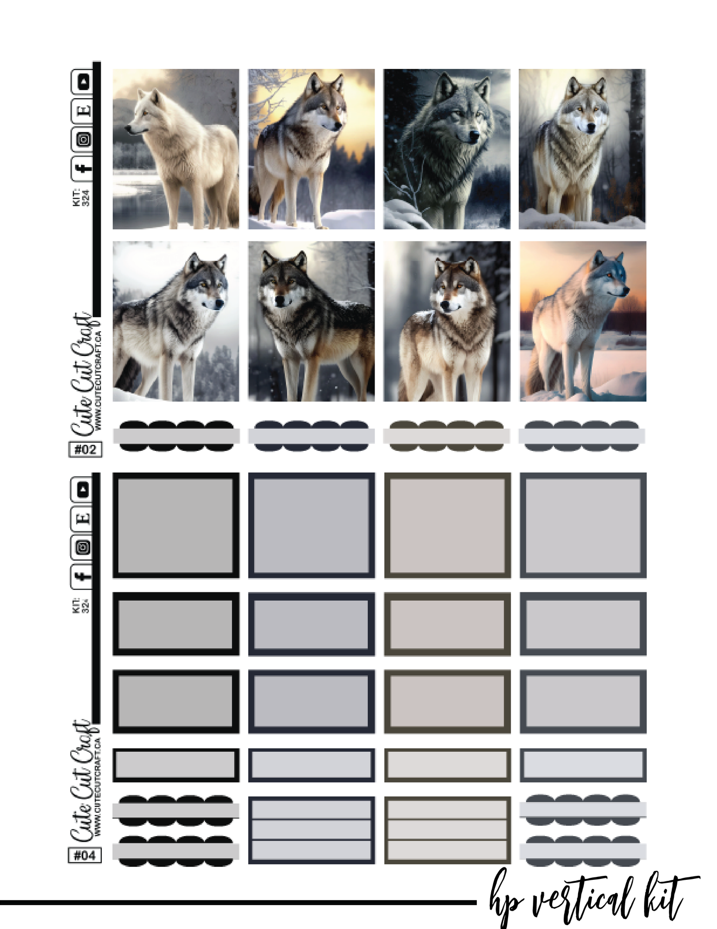 Winter Wolf #324 || ECLP Kit [PRINTABLE]
