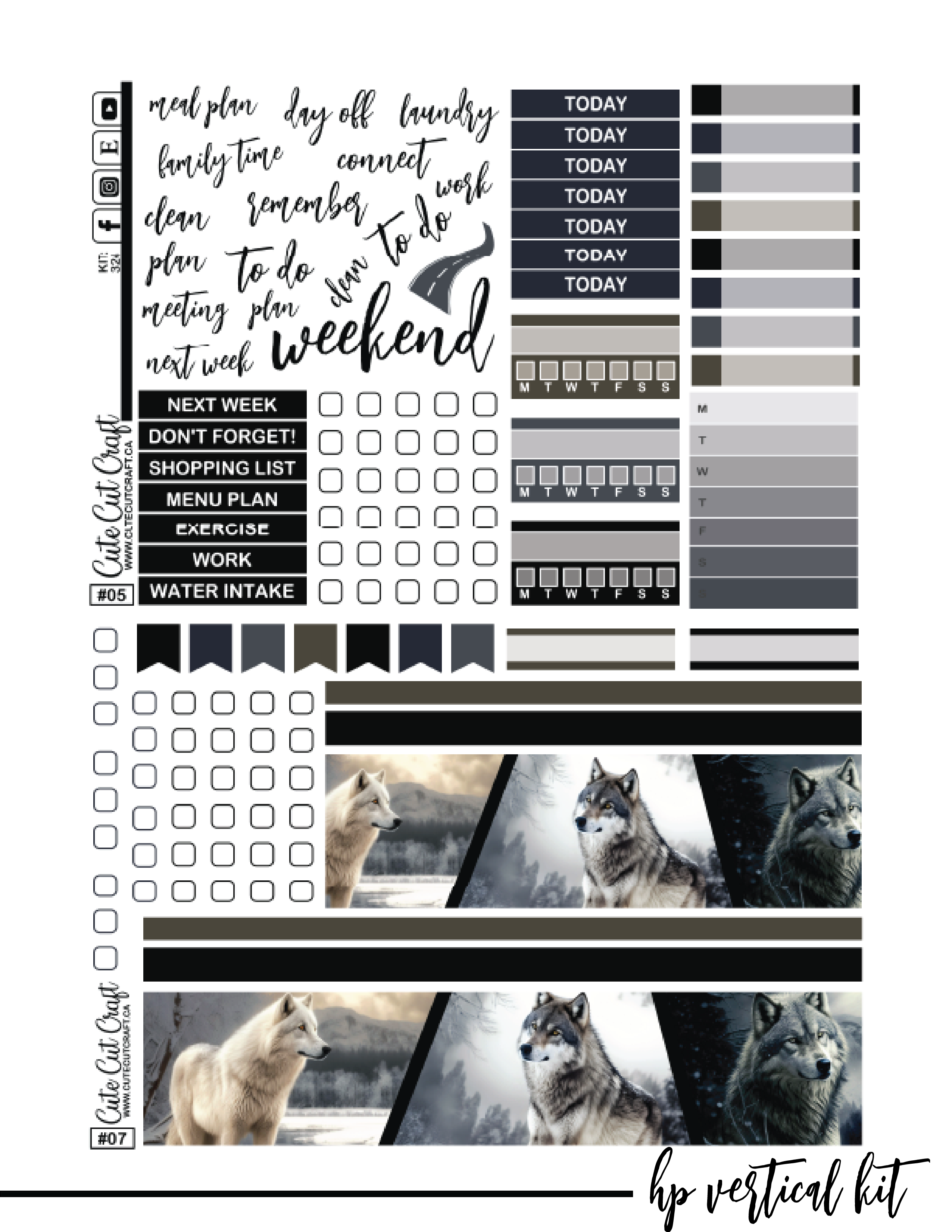 Winter Wolf #324 || ECLP Kit [PRINTABLE]