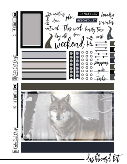 Winter Wolf #324 || CHP Dashboard Kit [PRINTABLE]