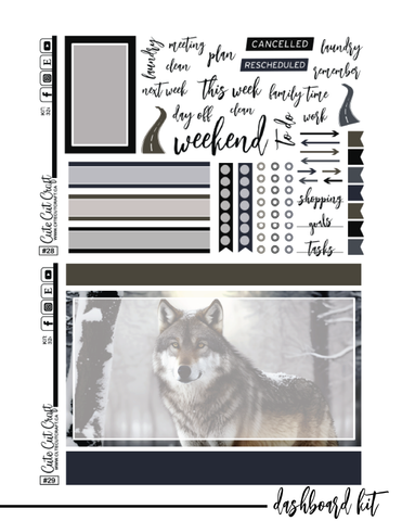 Winter Wolf #324 || CHP Dashboard Kit [PRINTABLE]