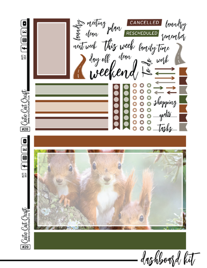 Magic Squirrel #351 || CHP Dashboard Kit [PRINTABLE]