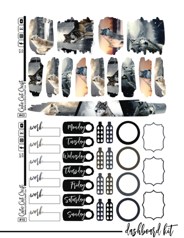 Winter Wolf #324 || CHP Dashboard Kit [PRINTABLE]