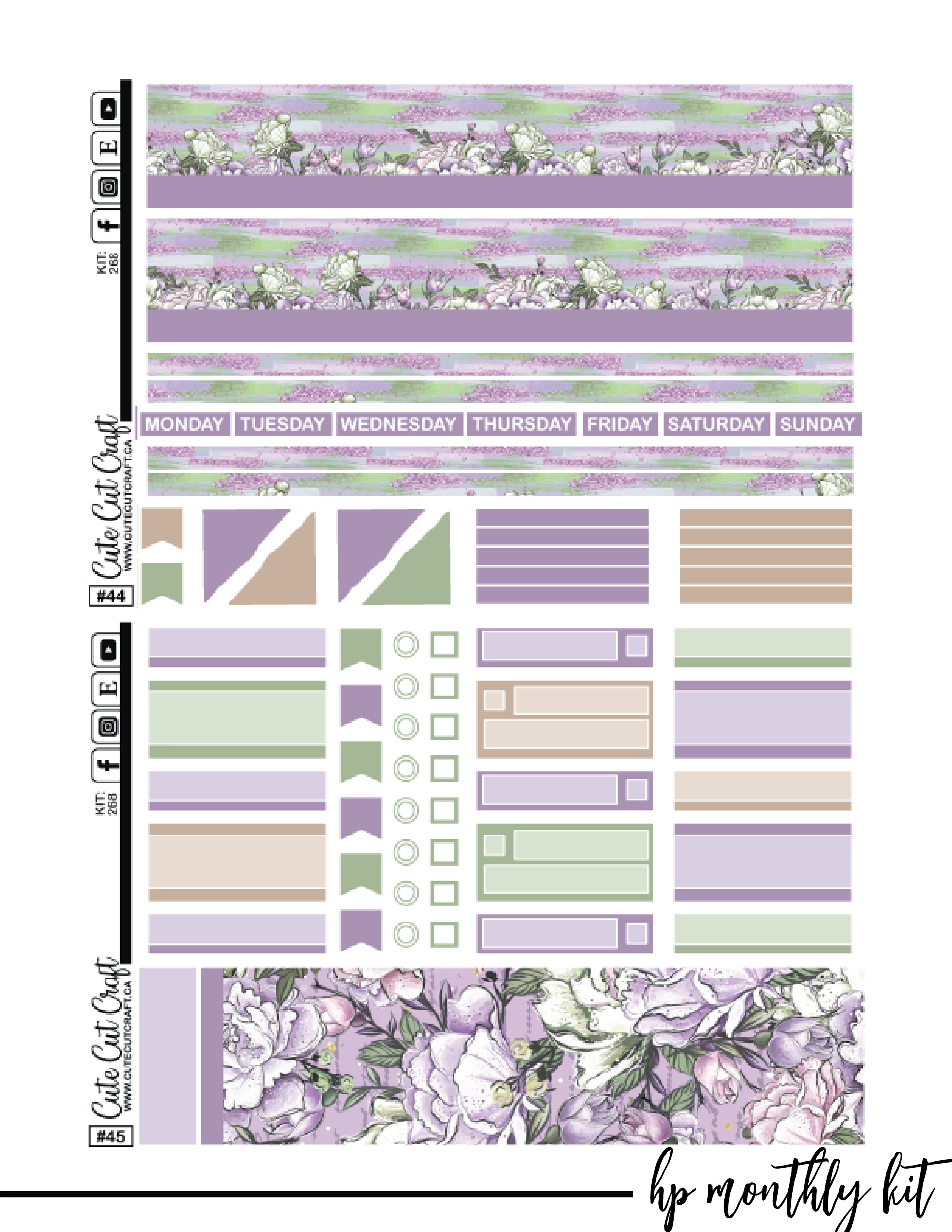 Spring Picnic #268 || CHP Vertical Kit [PRINTABLE]