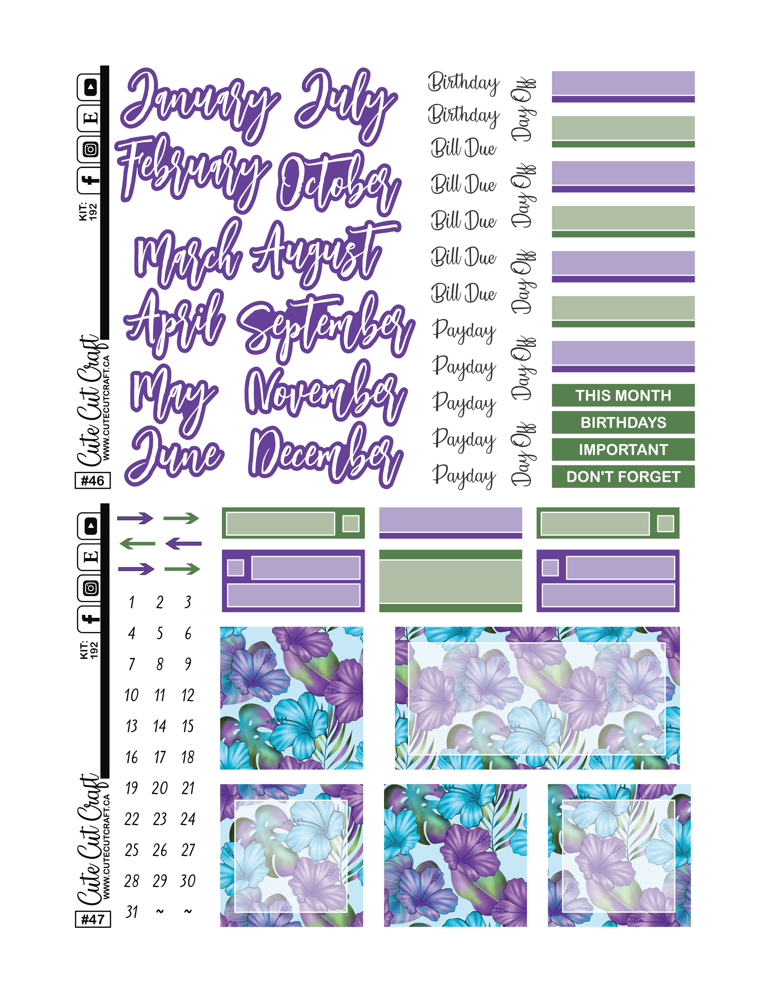 Zebra #192 || CHP Dashboard Kit [PRINTABLE]