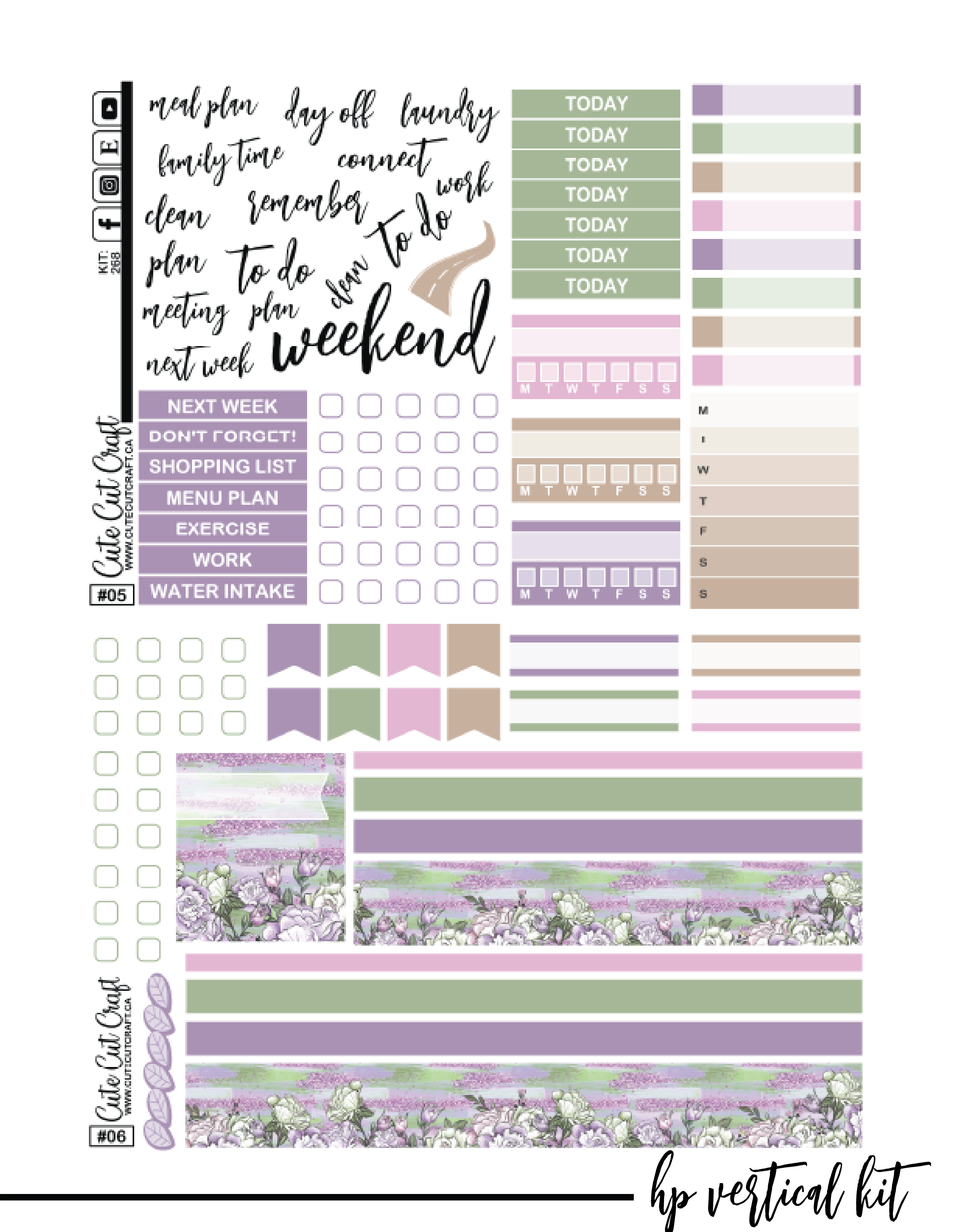 Spring Picnic #268 || CHP Vertical Kit [PRINTABLE]