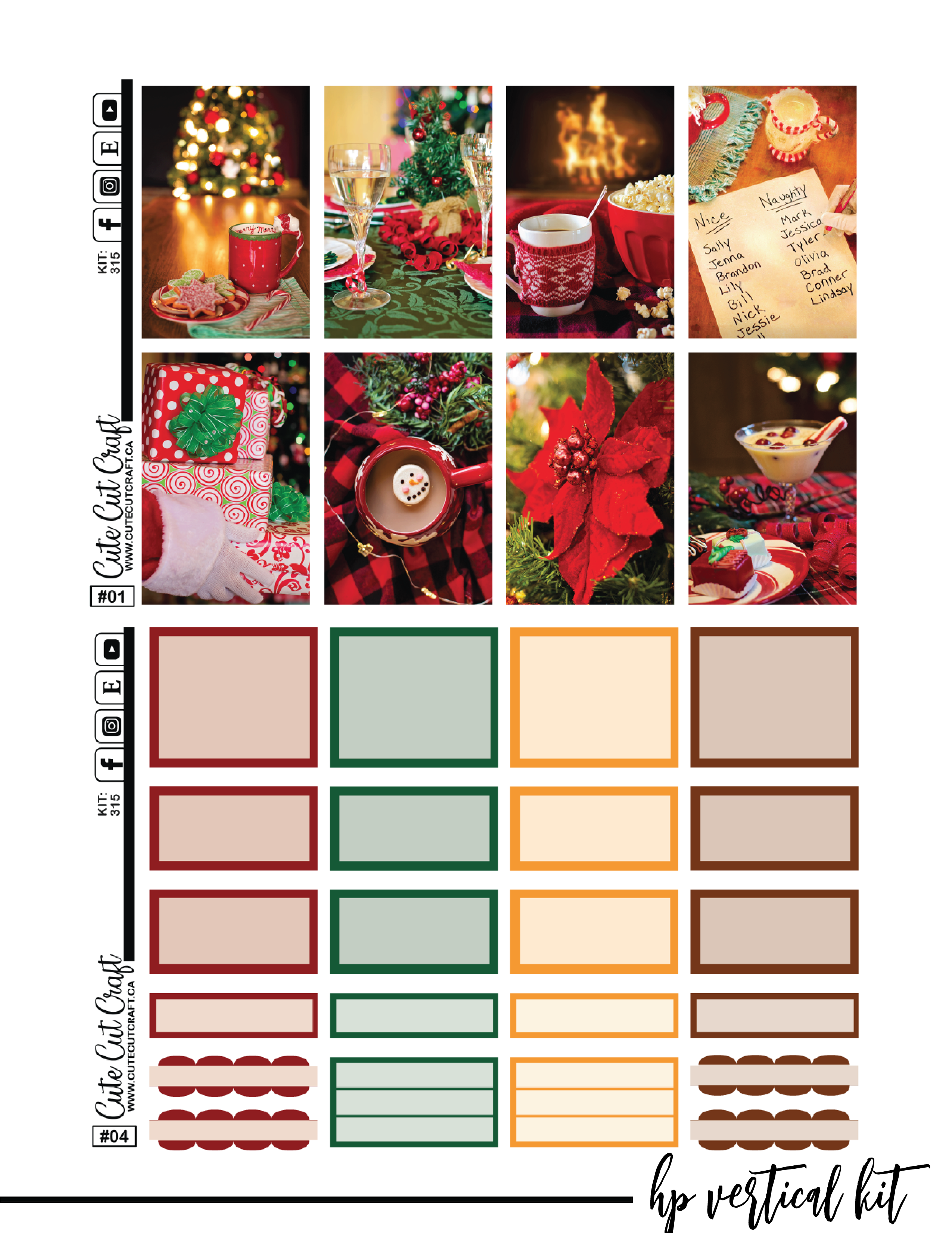 Classic Christmas #315 || CHP Vertical Kit [PRINTABLE]