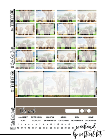 Elephant Expedition #349 || CHP Vertical Kit [PRINTABLE]