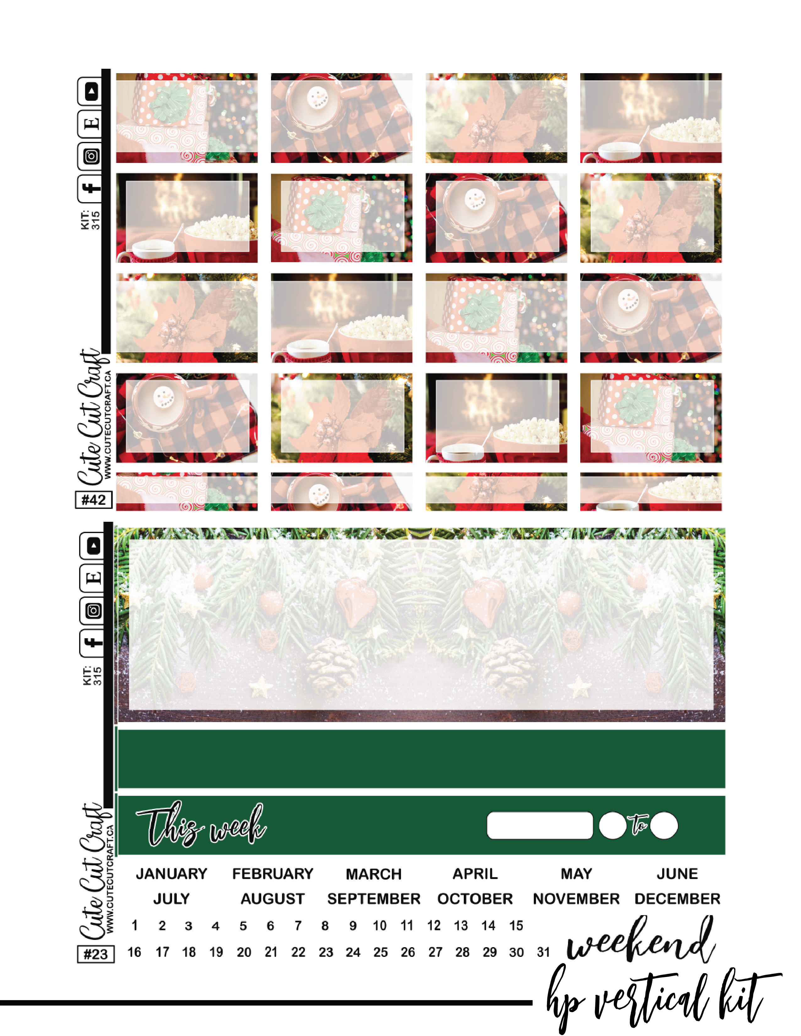 Classic Christmas #315 || CHP Vertical Kit [PRINTABLE]