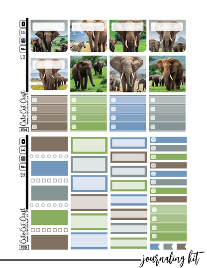 Elephant Expedition #349 || Journaling Kit [PRINTABLE]
