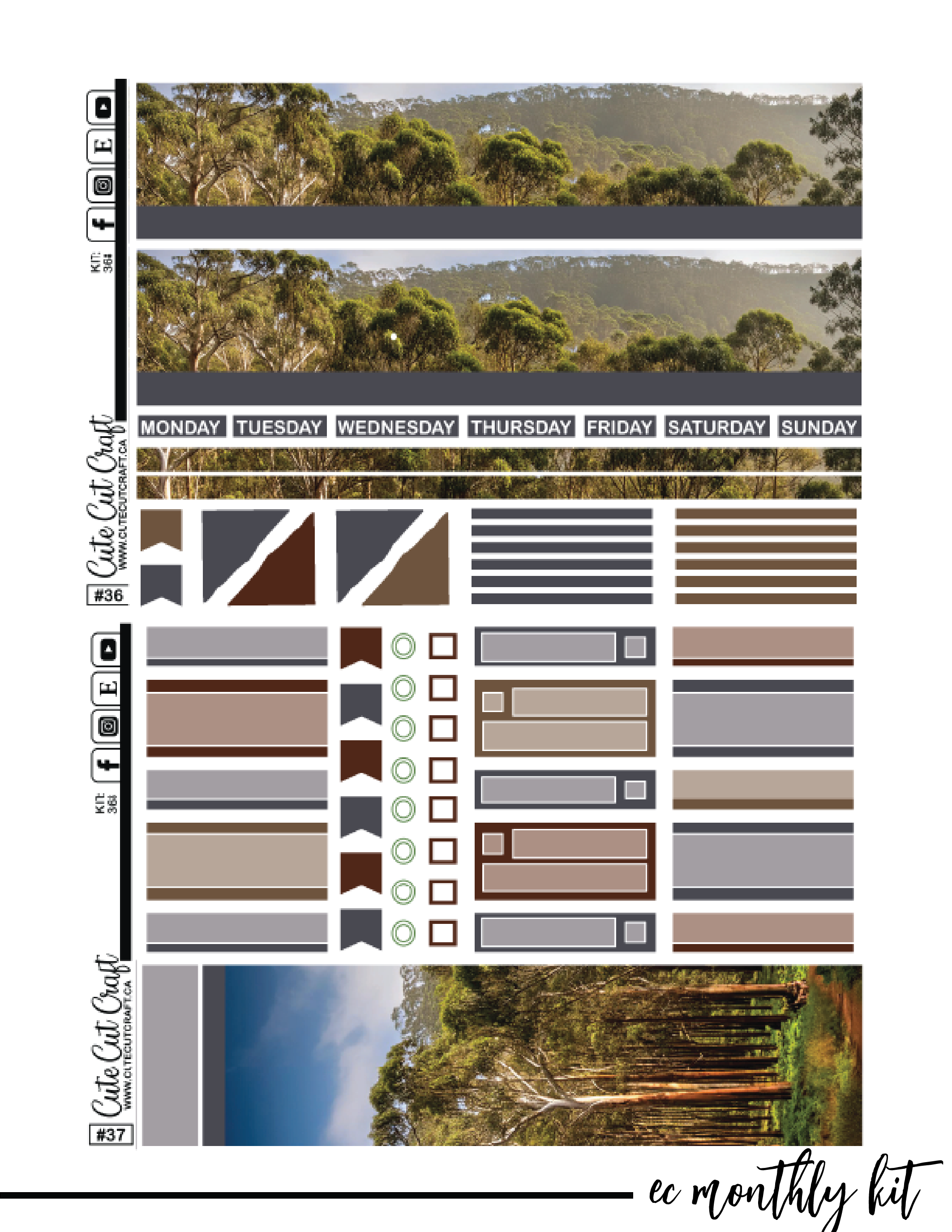 Cute Koala #368 || ECLP Kit [PRINTABLE]