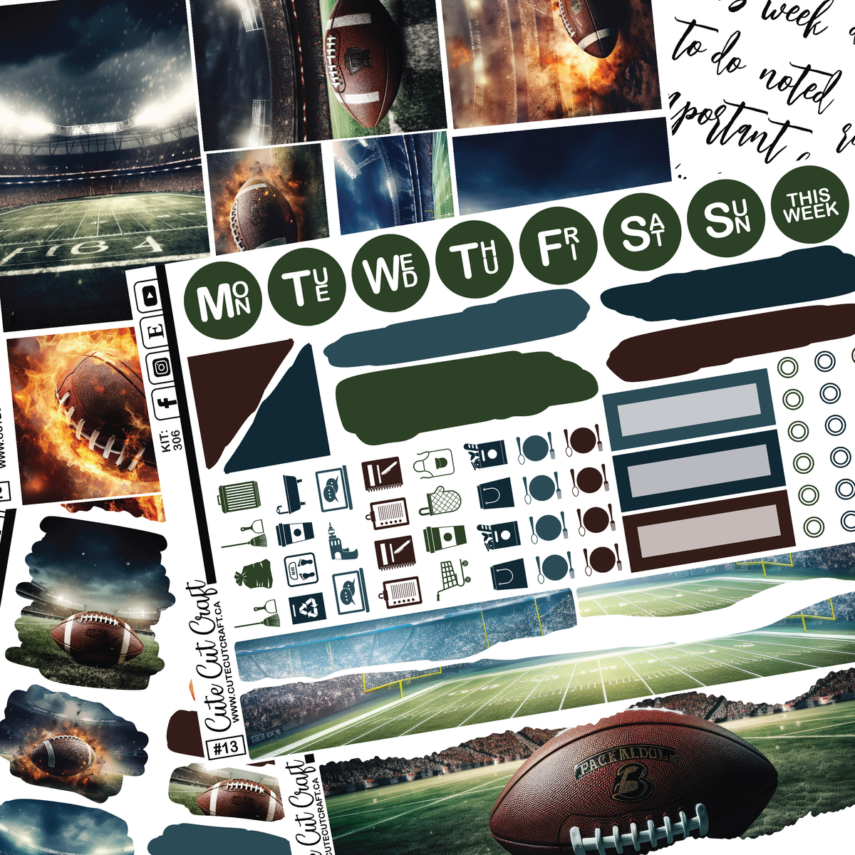 Football #306 || Journaling Sheets