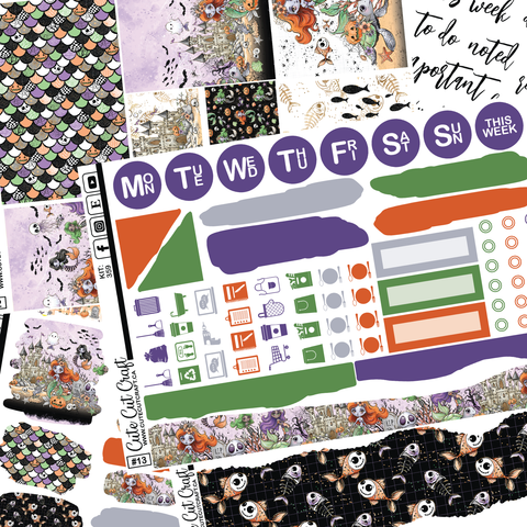 Spooky Splash #359 || Journaling Sheets