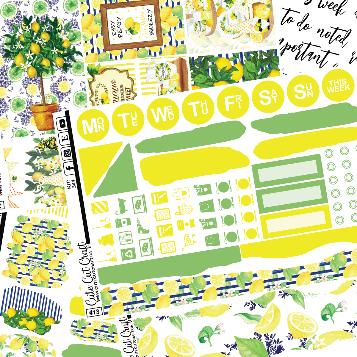 Lemon Drop #344 || Journaling Sheets