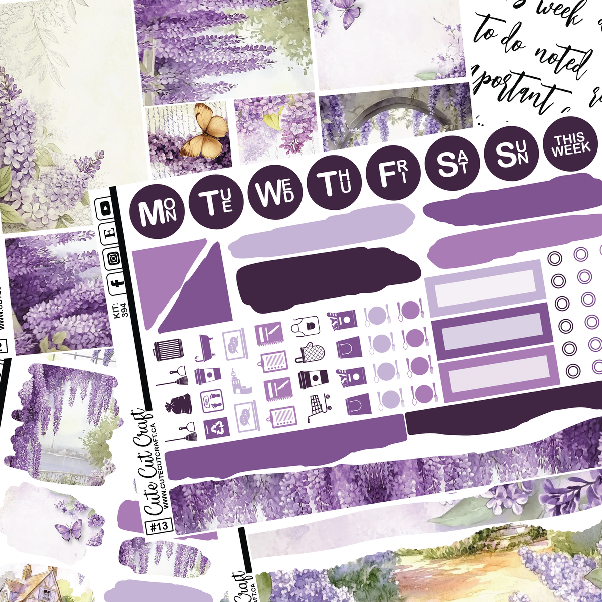 Lilac #394 || Journaling Sheets