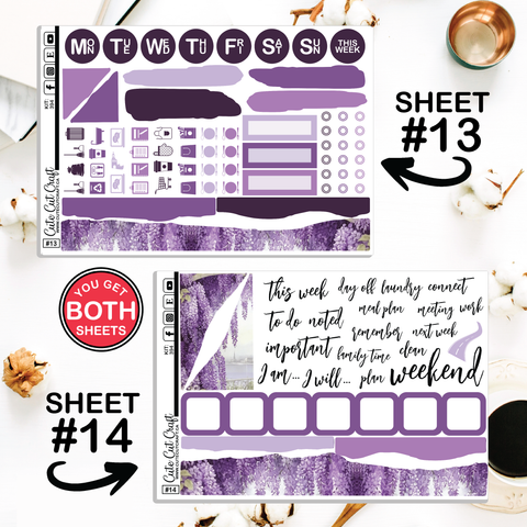 Lilac #394 || Journaling Sheets