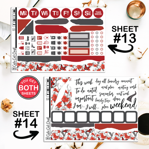 Scarlet Flight #331 || Journaling Sheets