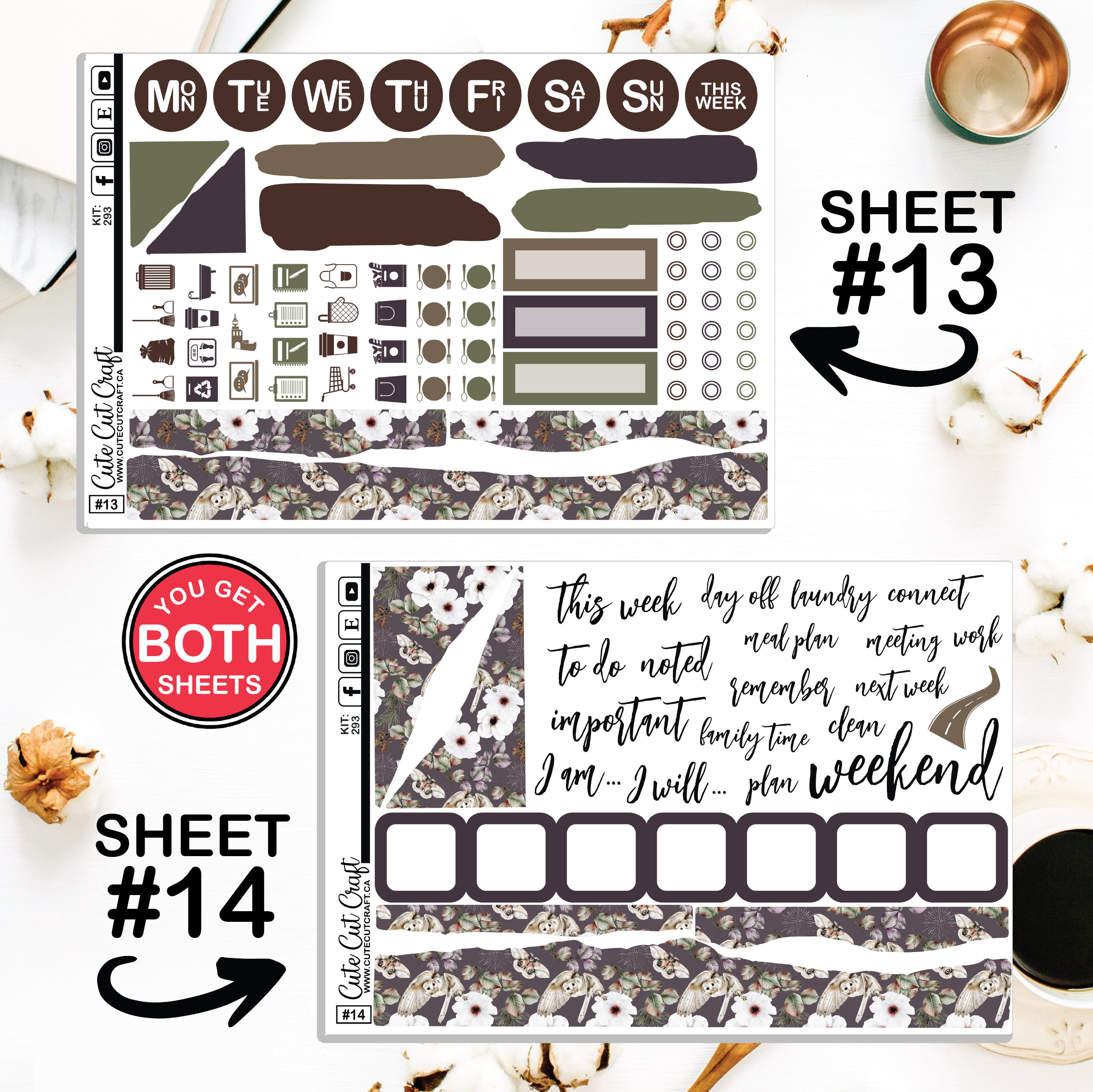 Autumn Animals #293 || Journaling Sheets