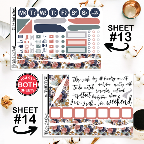 Rosy Cozy #212 || Journaling Sheets