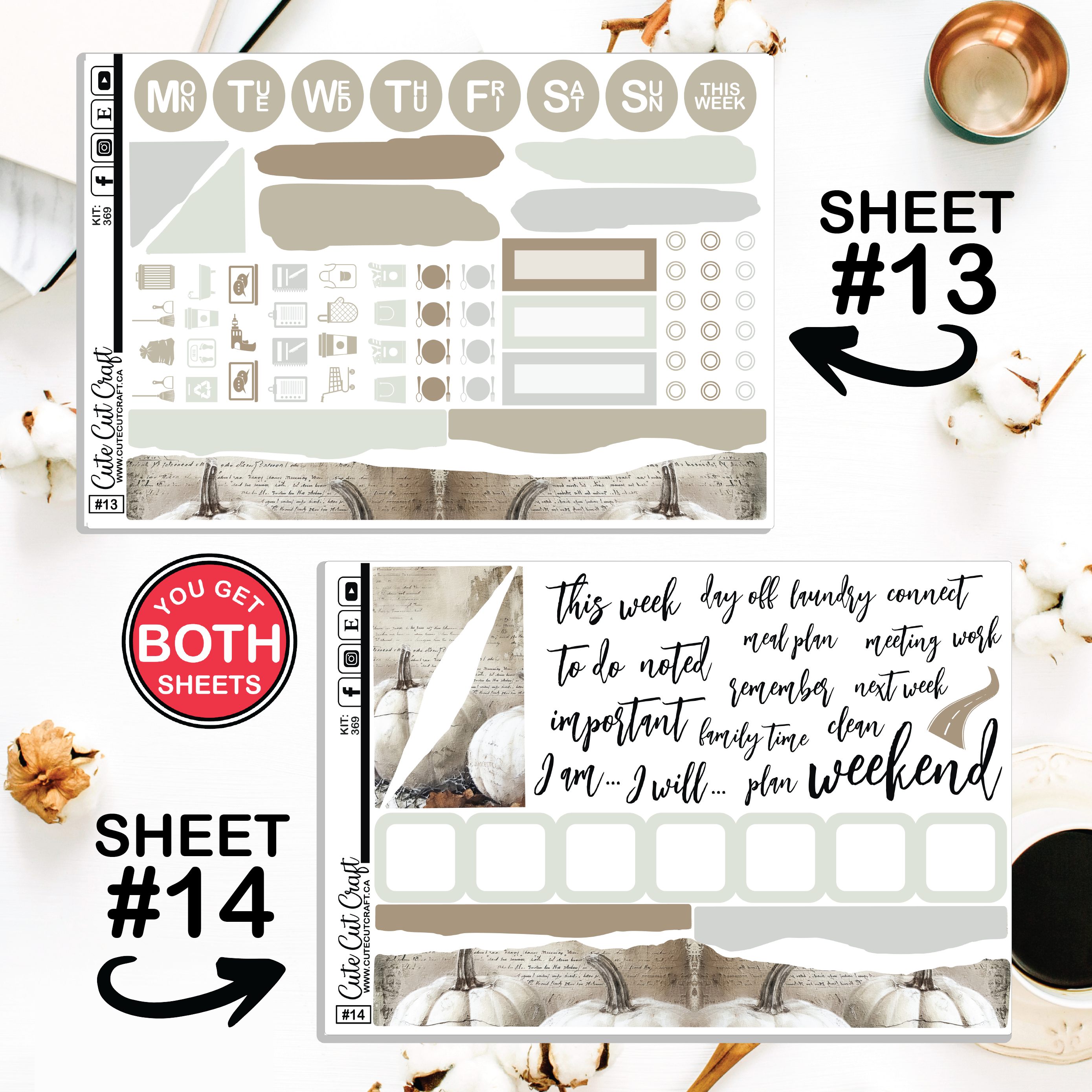 Bookish Pumpkin #369 || Journaling Sheets