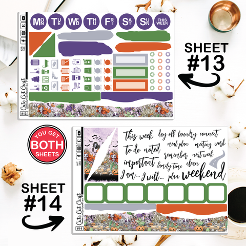 Spooky Splash #359 || Journaling Sheets