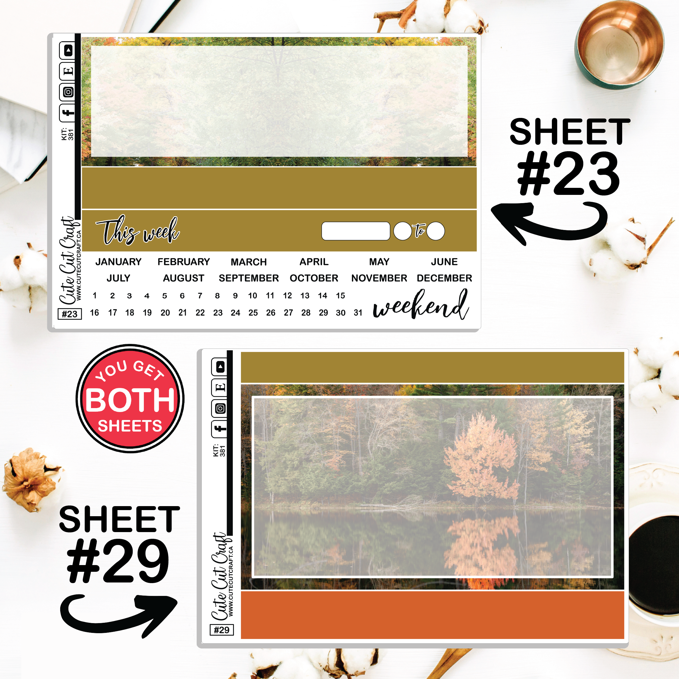 Autumn Anthem #381 || Journaling Sheets