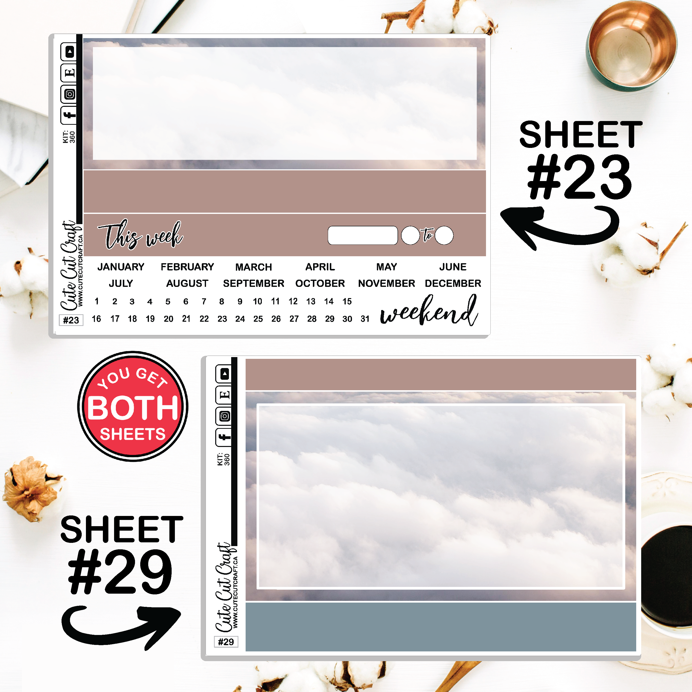 Jet Setter #360 || Journaling Sheets