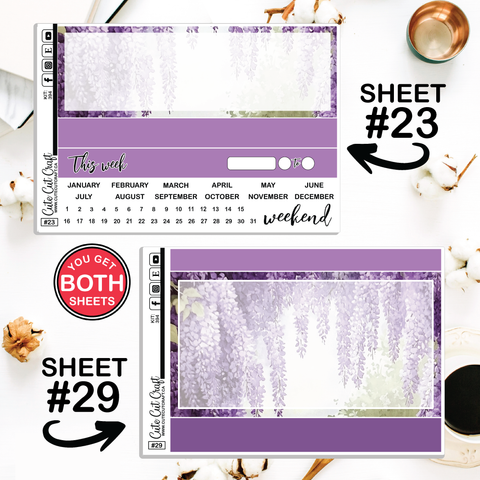 Lilac #394 || Journaling Sheets