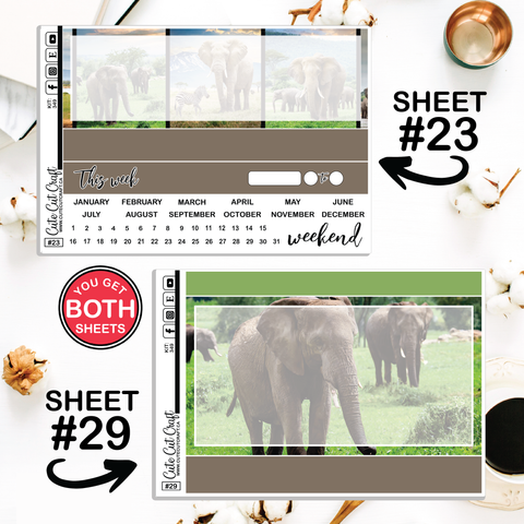 Elephant Expedition #349 || Journaling Sheets