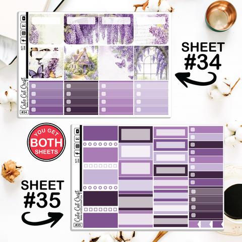 Lilac #394 || Journaling Sheets