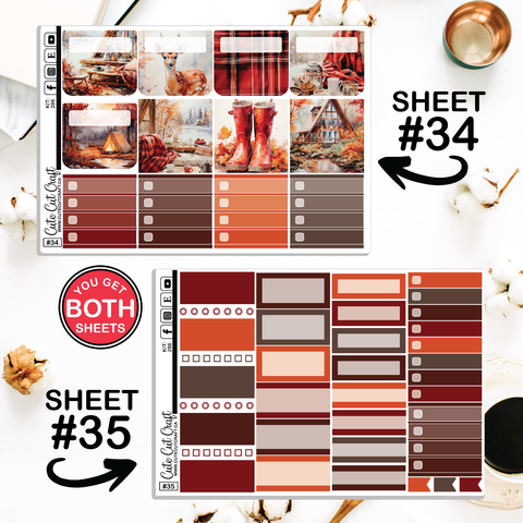 Red Fall # 286 || Journaling Sheets