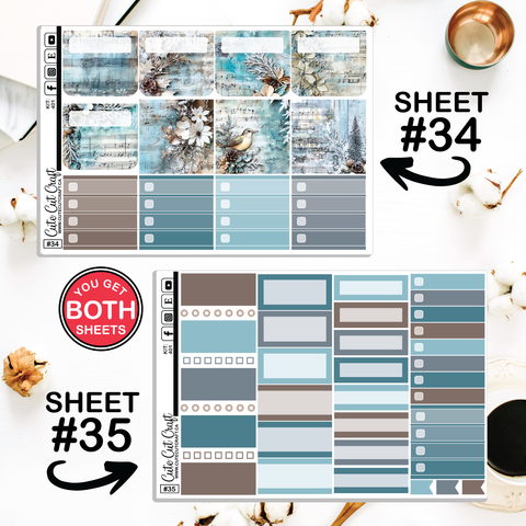 Musical Winter #401 || Journaling Sheets