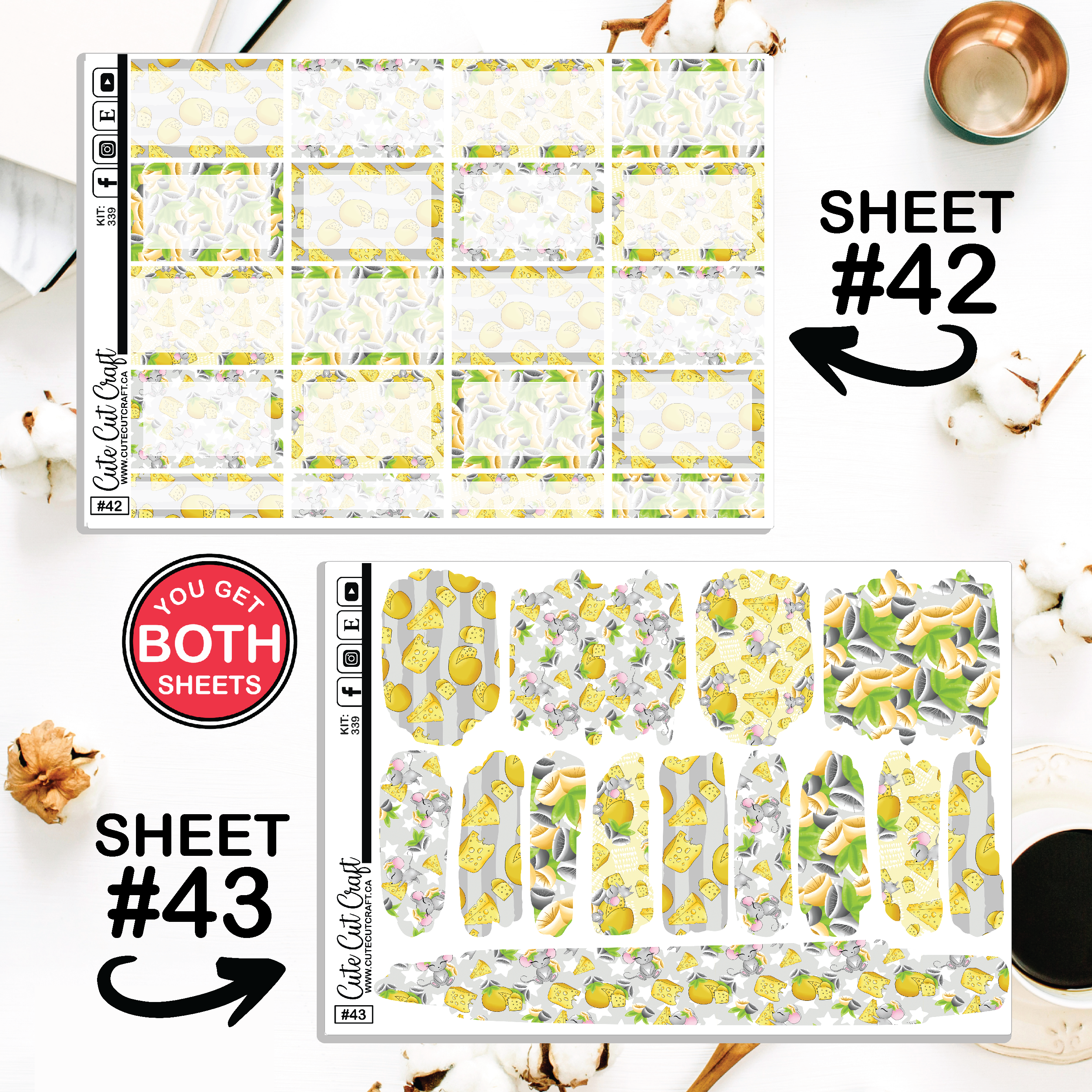 Totally Cheesy #339 || Journaling Sheets