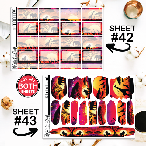 Sunset Pride #358 || Journaling Sheets