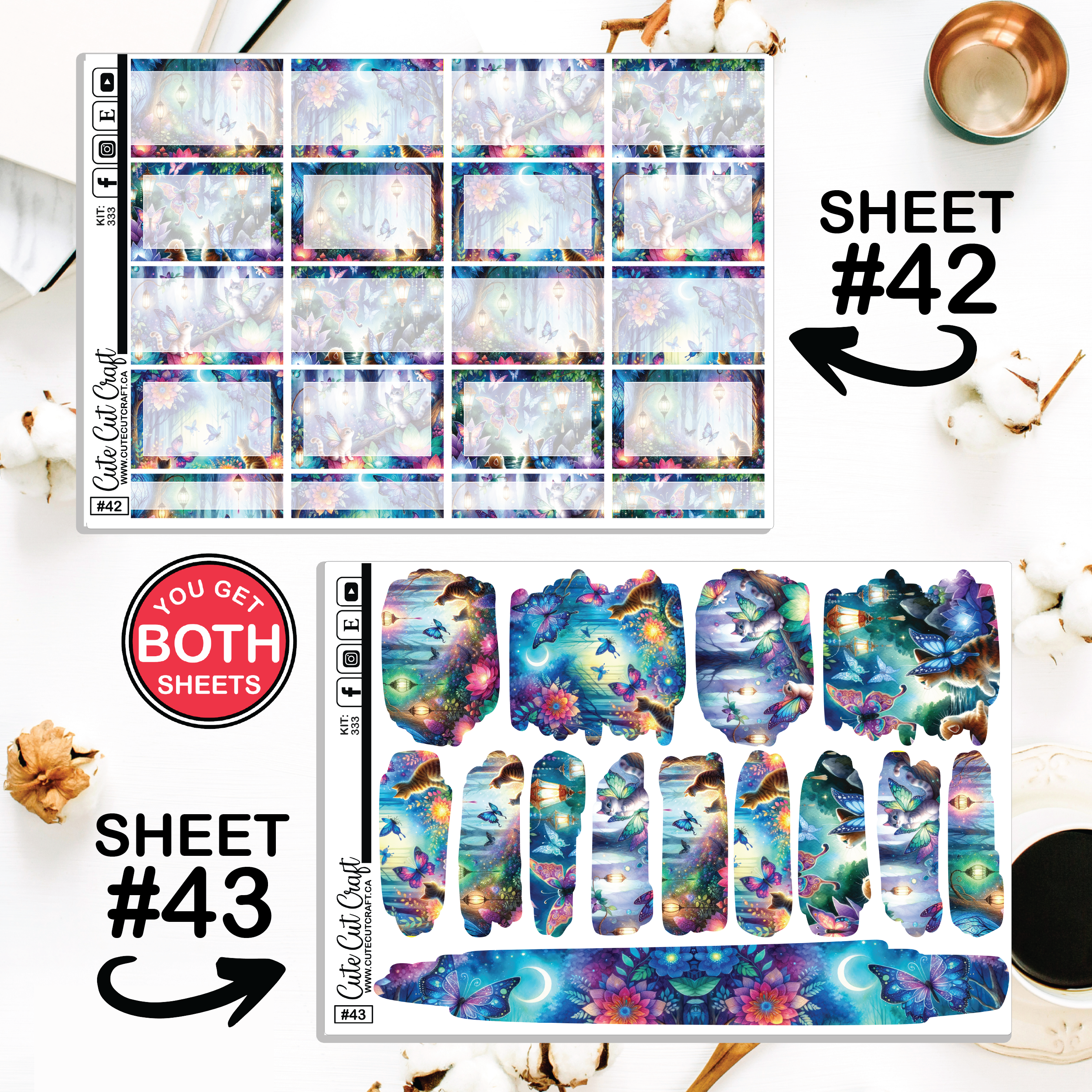 Cattafly #333 || Journaling Sheets