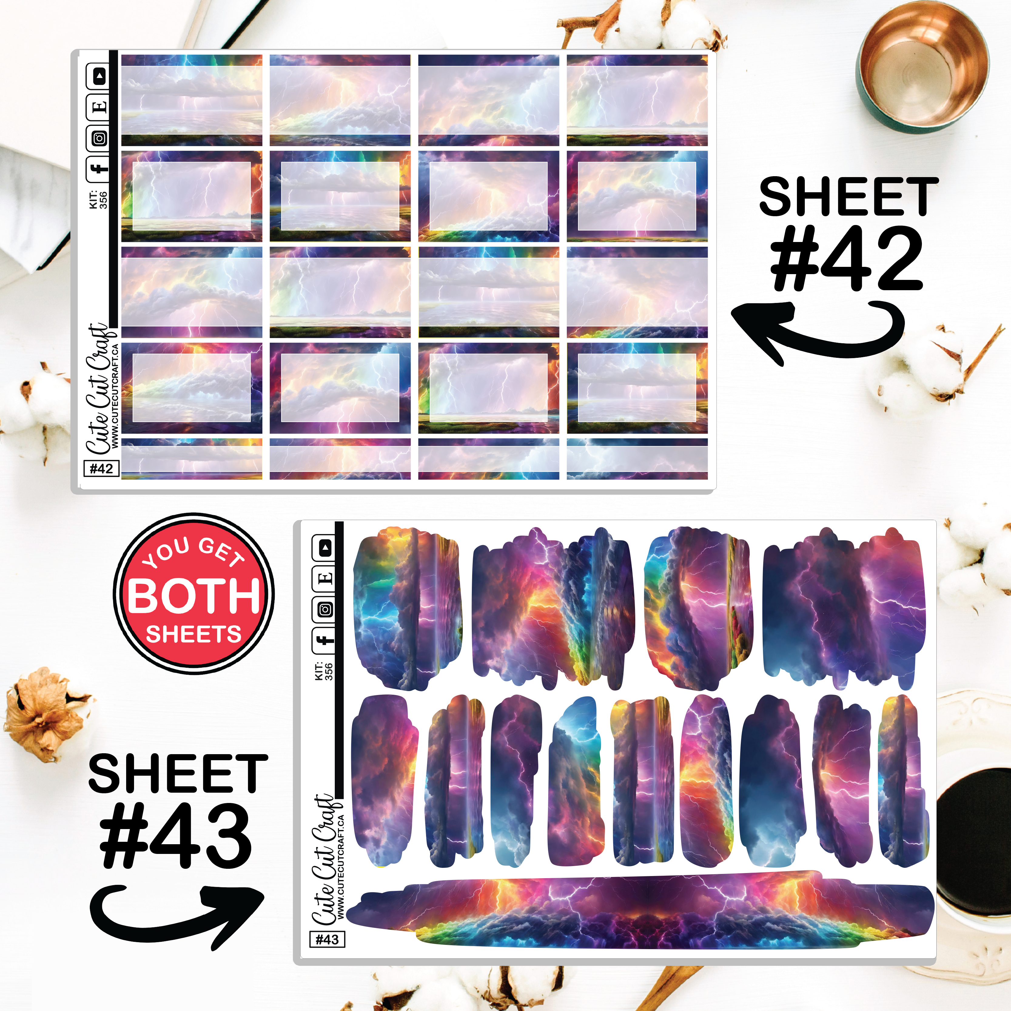 Rainbow Rumble #356 || Journaling Sheets