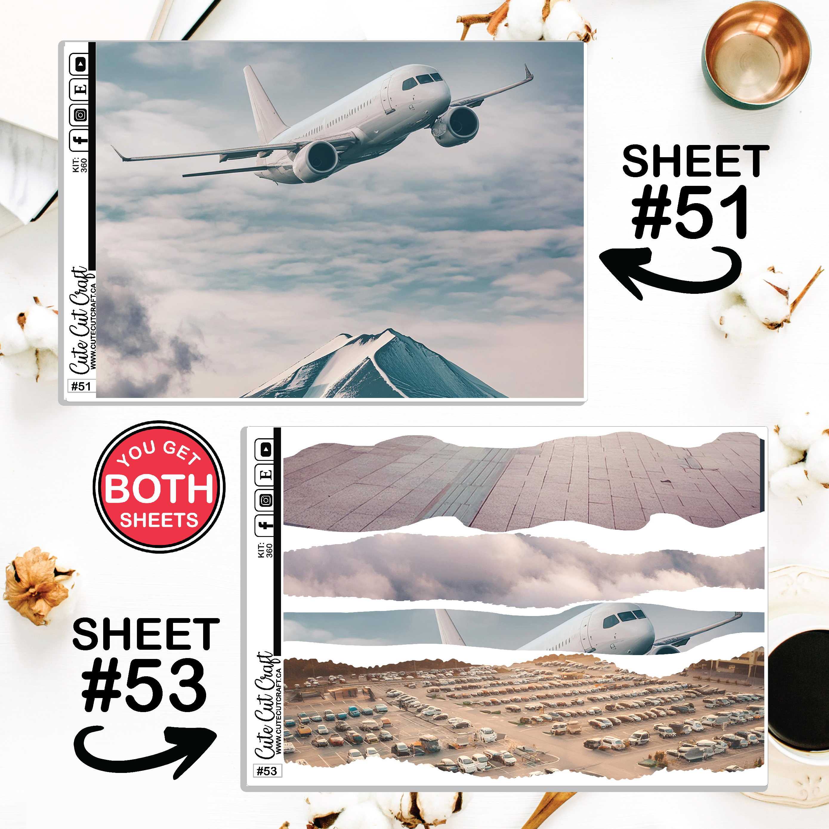 Jet Setter #360 || Journaling Sheets