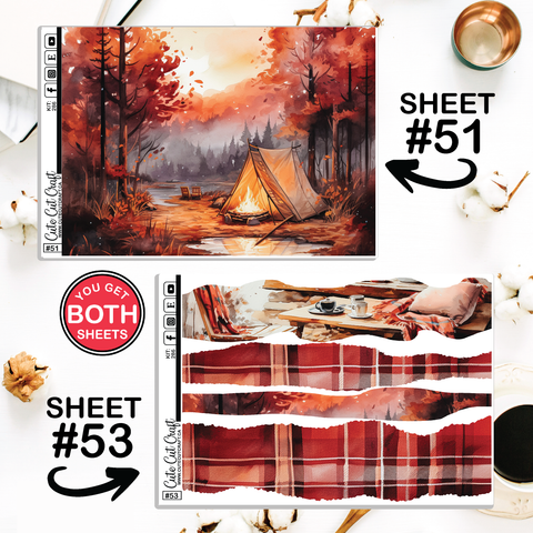 Red Fall # 286 || Journaling Sheets