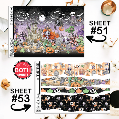 Spooky Splash #359 || Journaling Sheets