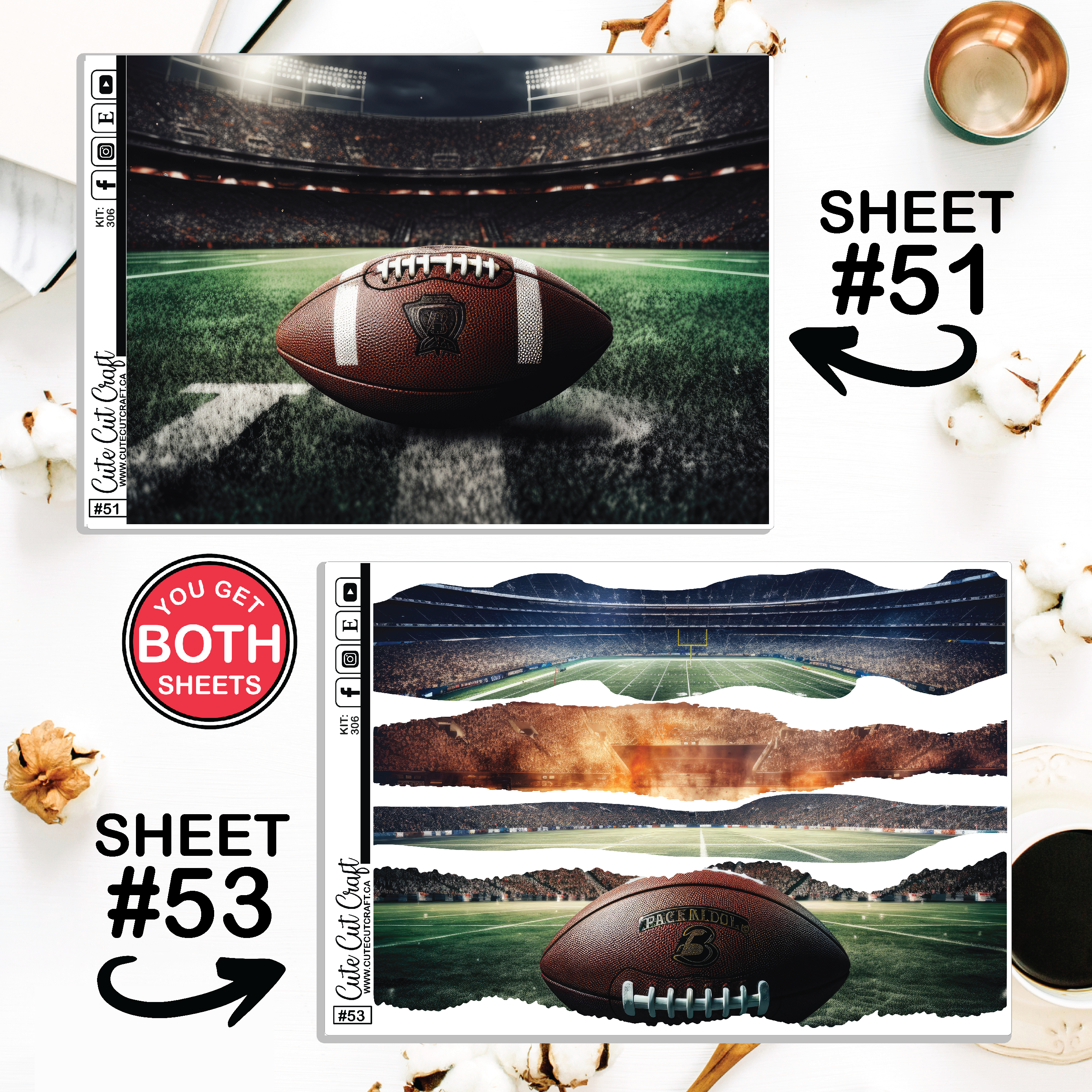 Football #306 || Journaling Sheets