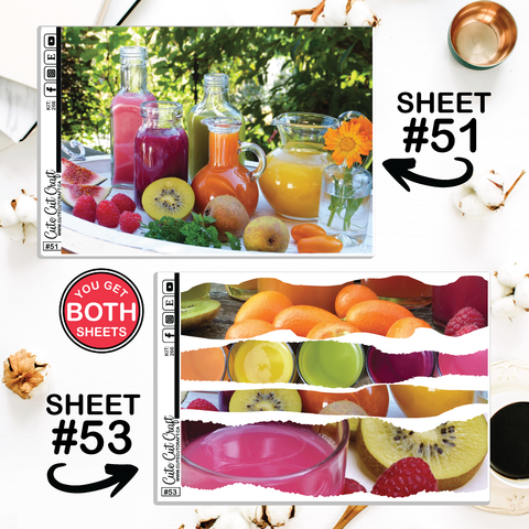 Fruity Drinks #266 || Journaling Sheets