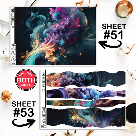 Smoke Burst #235 || Journaling Sheets