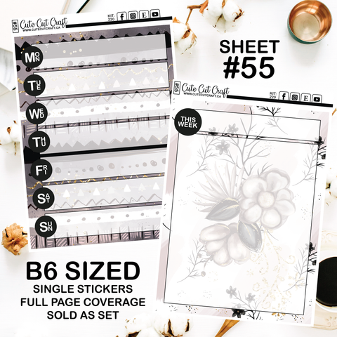 Winter Letters #220 || Journaling Sheets