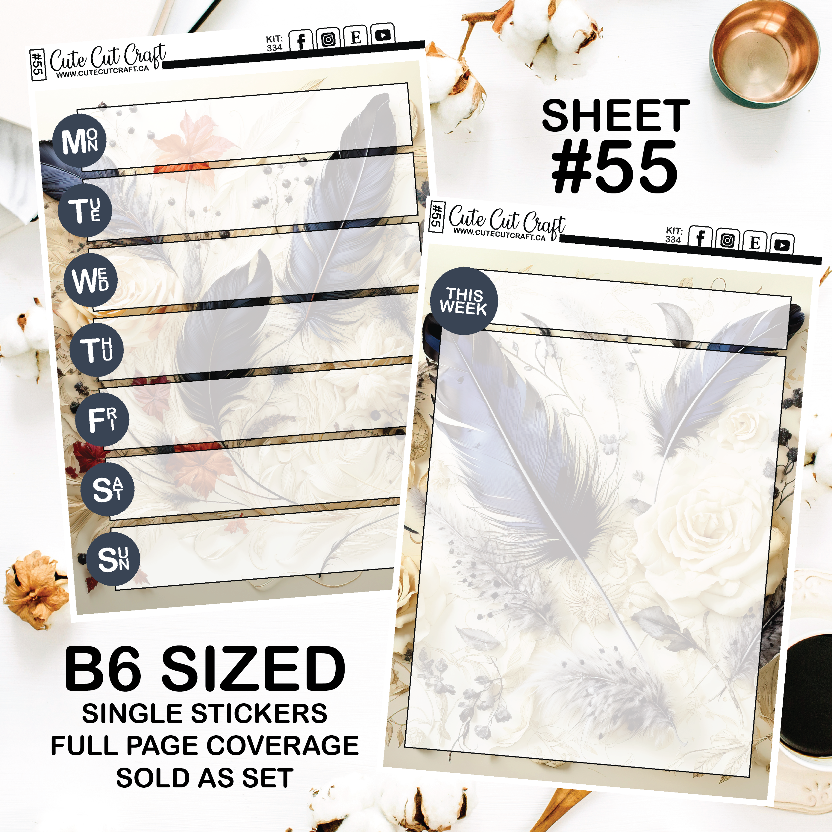 Words Of A Feather #334 || Journaling Sheets